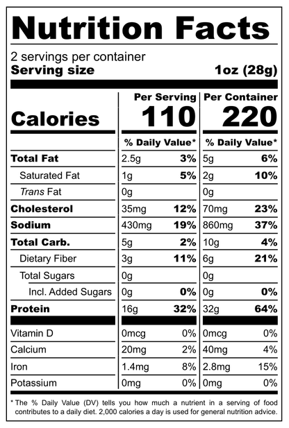 GrazeOn Christmas Beef Jerky Crisps- High Protein, No Sugar, Crunchy Air-Dried Meat Snack, All-Natural - 2.0 oz
